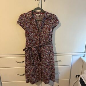 Boden Short Sleeve belted dress